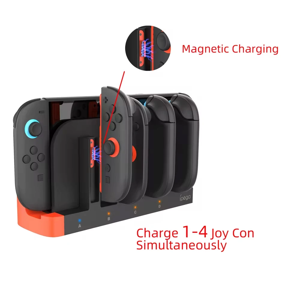 قاعدة شحن وحامل محطة حامل لجهاز نينتندو سويتش 2 Joy Controller PW-SW2185 Switch NS 2 Joy Charger Dock