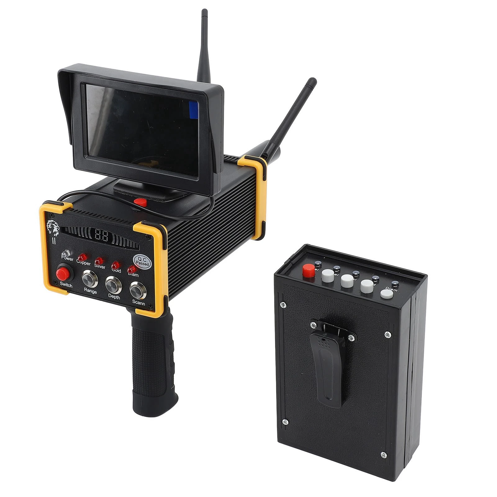 Metal Locator 1000 Meters Range High Accuracy Metal Detector 100‑240V Display Screen  Positioning with Antenna for Gold