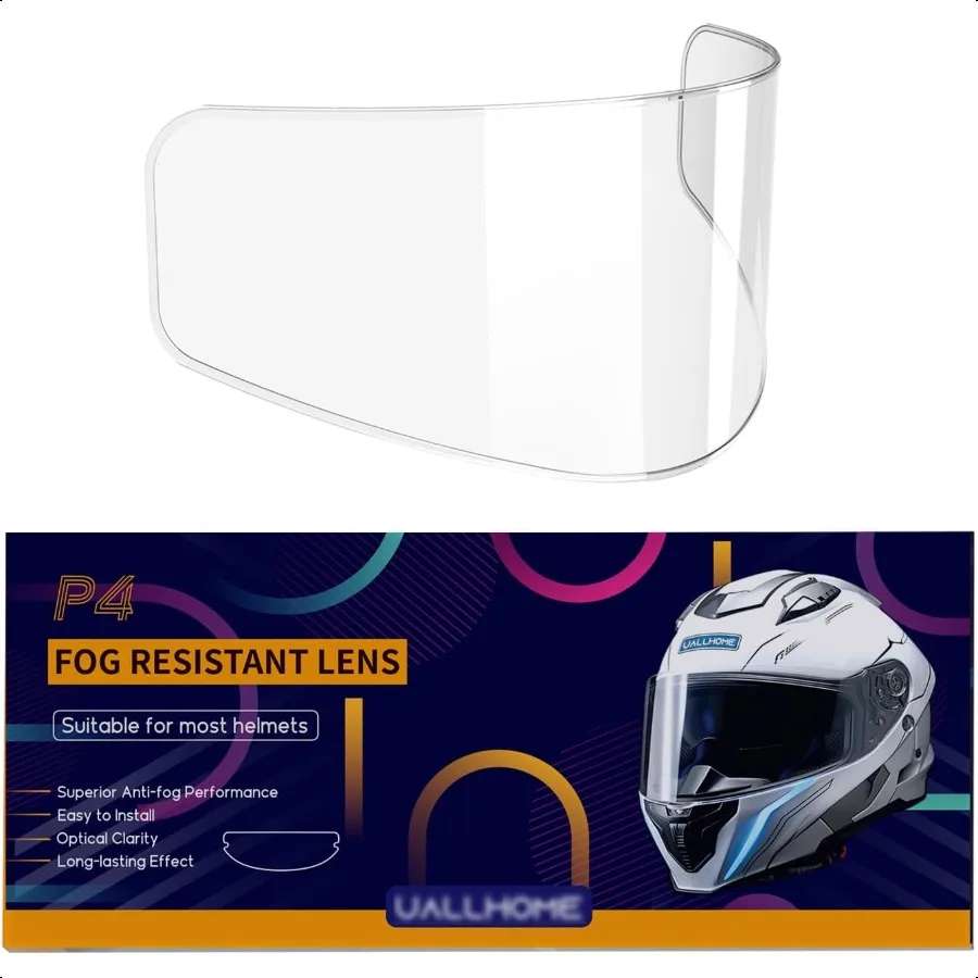

Universal Motorcycle Full Face Helmet Shield Fog Resistant Lens Clear Visor Insert AntiFog Film Waterproof Sticker
