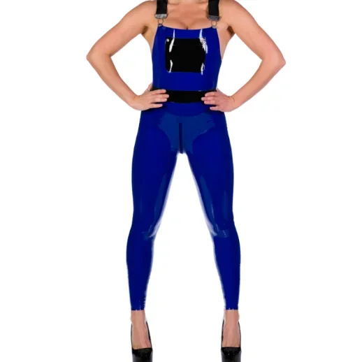 Latex Gummi Rubber Party Damen Strumpfhose Catsuit Zentai Handschuhe Suit Neu