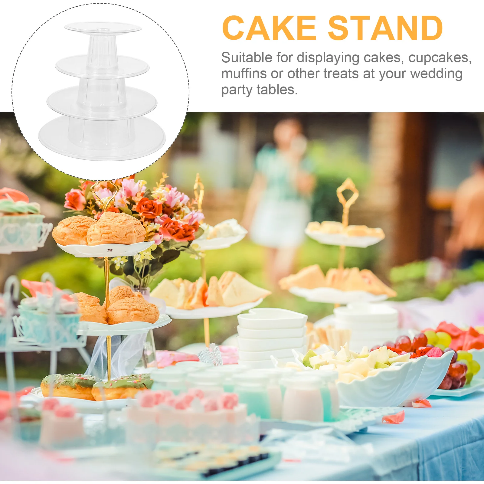 Macaron Display Rack Cake Stand Tray Pan Transparent Storage Macaroon Plastic Towel Pastry