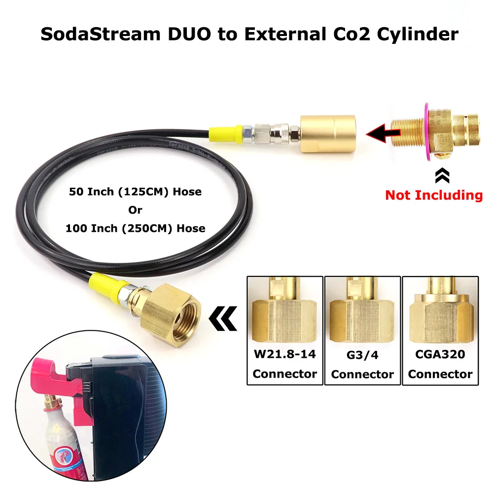 SodaStream Terra DUO adaptador CO2 con conexión rápida