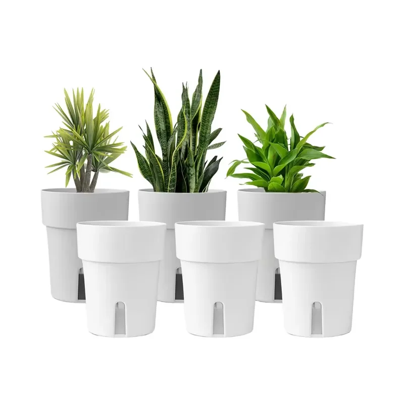 for Modern Self-Watering Flower Pots Wholesale Small Round Planters Cheap and Stylish