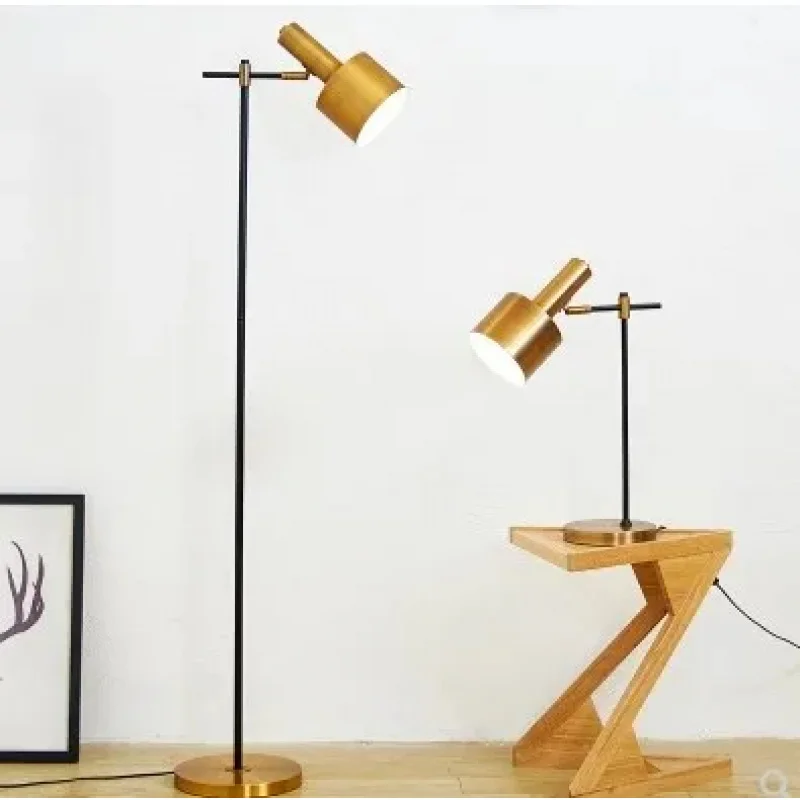 

(Sea shipping)Modern Floor Lamp Brass Minimalist Iron Floor Lamps For Living Room Bedroom Nordic Home Decor Light E27 Bedside St