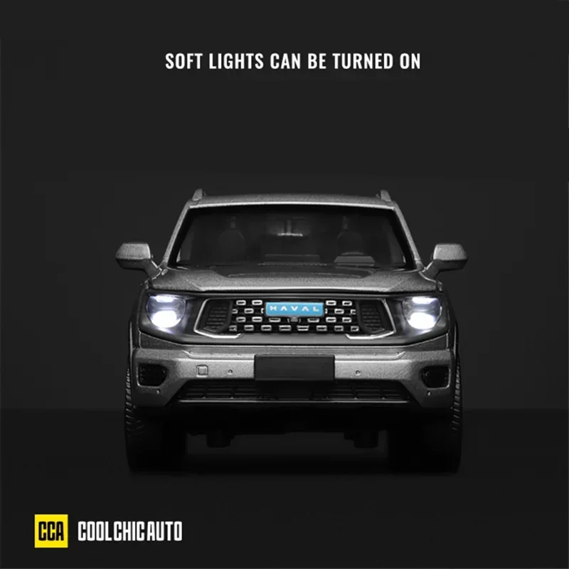 DARGO SUV 합금 자동차 모델 1:32 스케일 라이트 및 사운드 포함, 다이캐스트 메탈 오프로드 차량, 풀백 자동차 장난감 어린이 선물