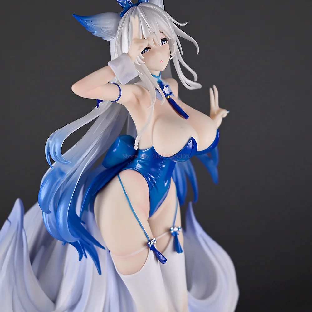 Figurka Azur Lane Shinano Bunny Girl GK 28cm Model PVC Anime Kolekcjonerska Shinano Ryuuketsu ‌   Model Biurko Dekoracja Zabawki Prezent