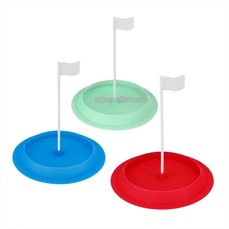 Hot Selling silicone Golf Putting Cup Home Office Portable Golf Training Aids Putting Practice Disk