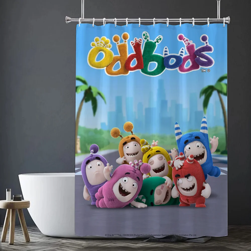 Oddbodes современный стиль водонепроницаемая занавеска для душа аксессуар из полиэстера для ванной комнаты и спальни экологич...