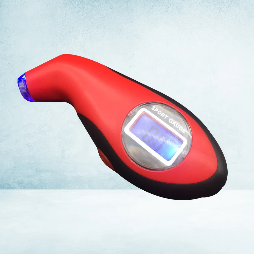 

Digital Tire Pressure Gauge Professional Red Black Border Accurate Instant Reading Tire Gauge for Car Truck Ergonomic Non Slip