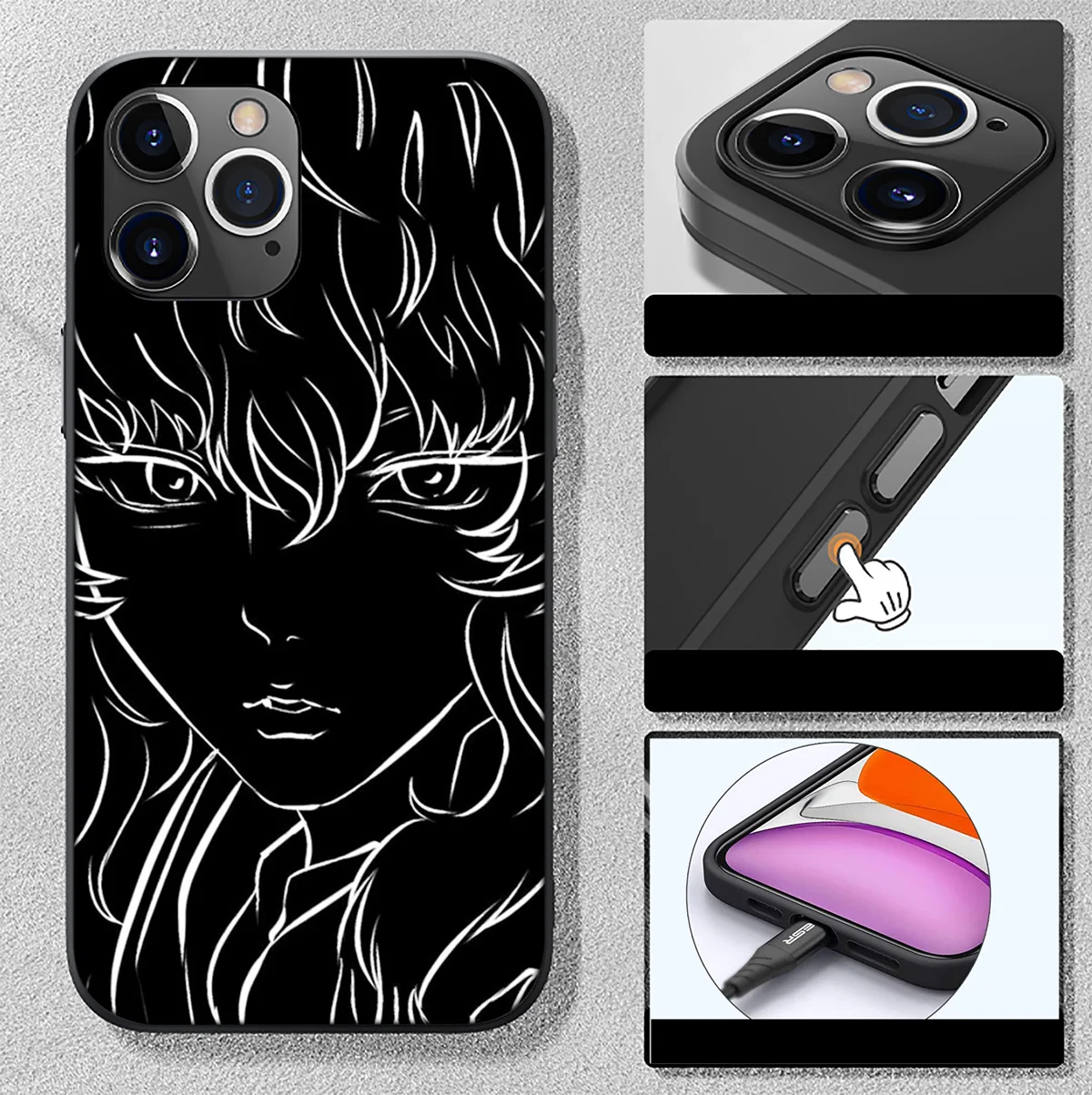 SA81 Griffith Berserk Soft Case for Samsung Galaxy A15 S10E S9 S8 S7 Note 20 10 9 8 Plus Lite