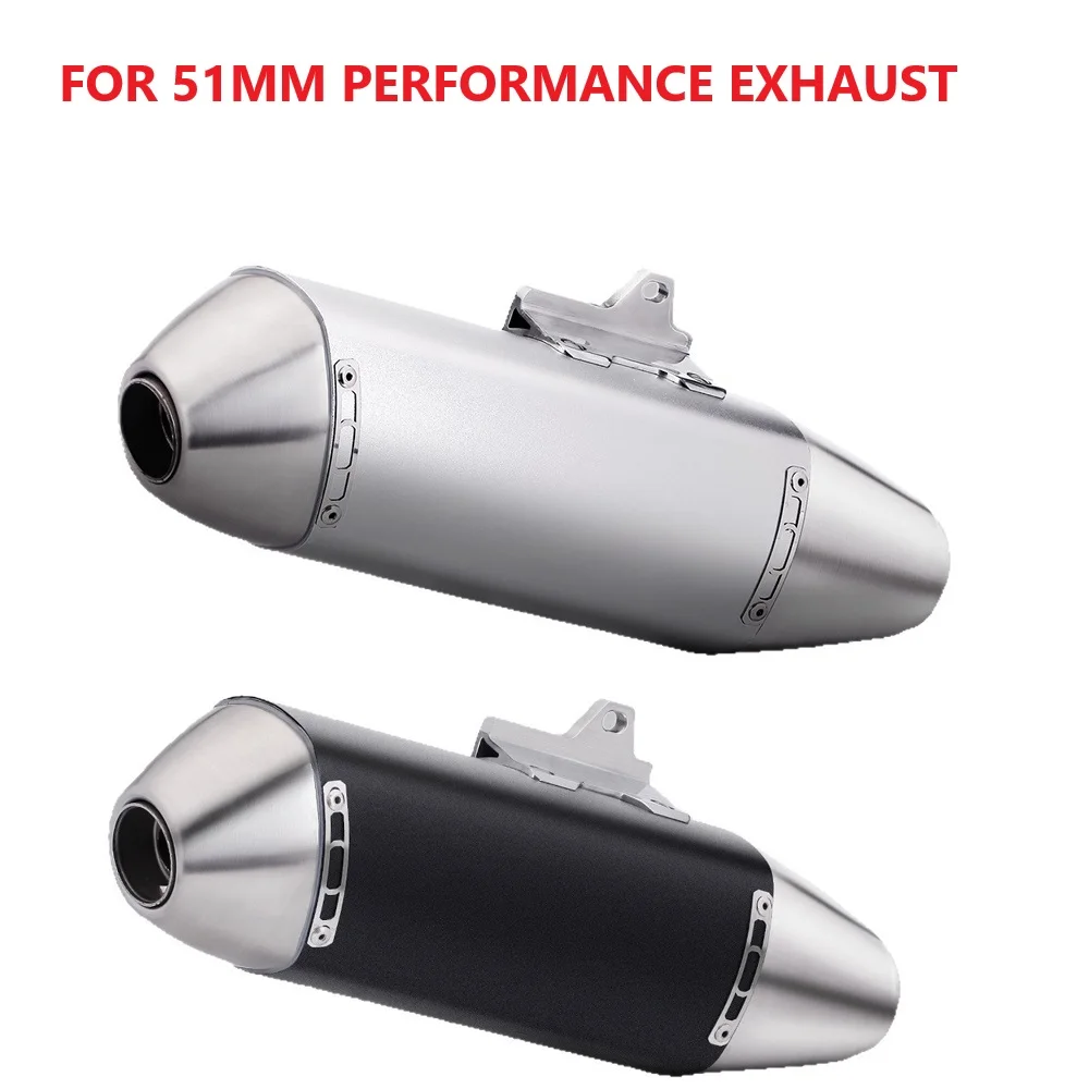 AliExpress 51mm Motorcycle Exhaust Muffler Pipe 4T Escape Moto Dirt Bike Scooter Motocross Universal for KTM EXC CRF150 EXC WR450 RC390