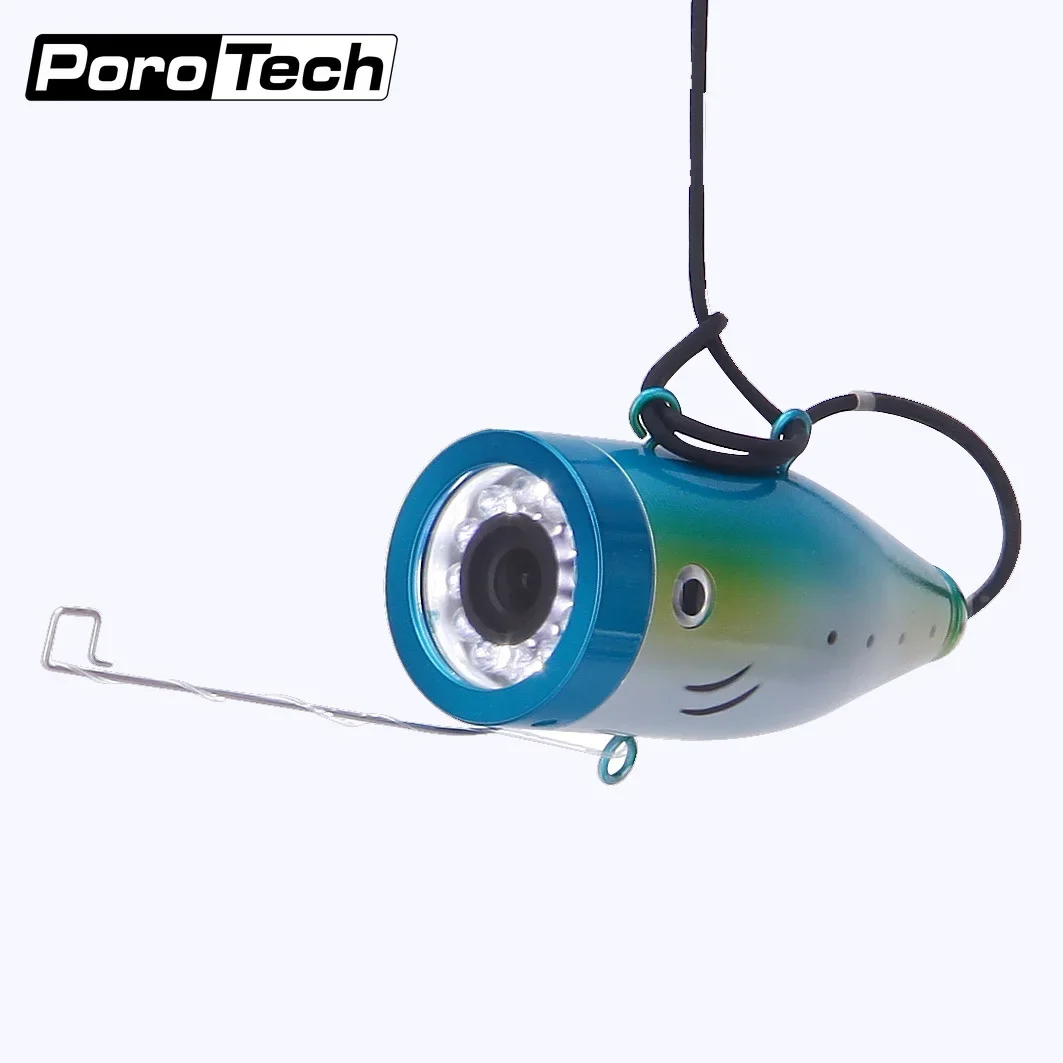 IP68 Waterproof Metal Housing 12 White LED Underwater Fishing Camera with High Quality Special Cable,anti-corrosion/cold/tensile