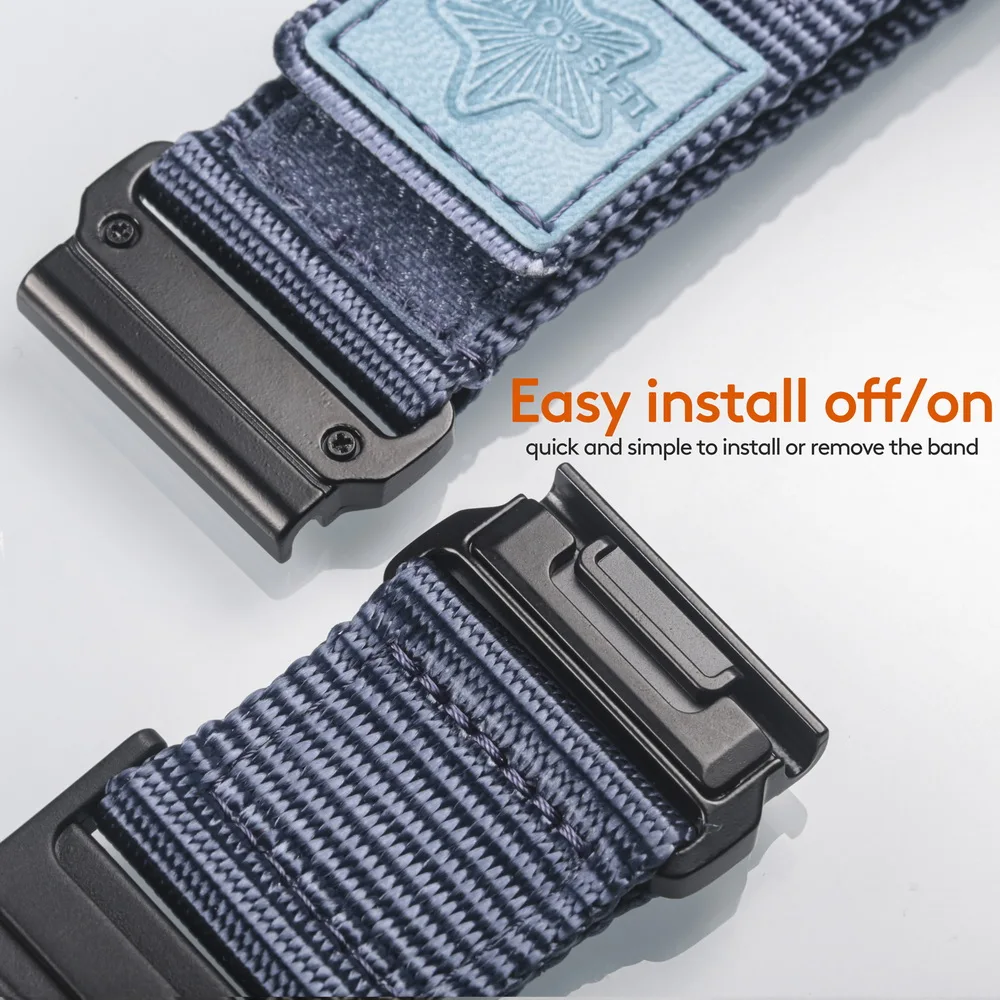 For Garmin Watch Band Nylon Quickfit 20 22 26mm Sports Wrist Strap For Fenix7 Marq/EPIX /Instinct /Tactix