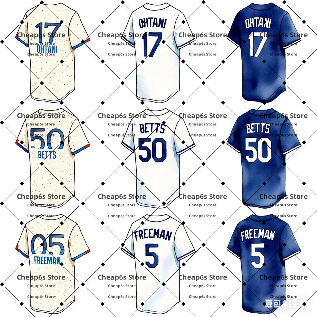 

High Quality Stitched Los Angeles American Baseball Jersey Shohei Ohtani Mookie Betts Softball Baseball Uniform Shirts