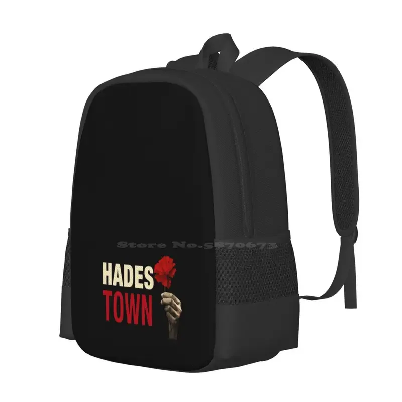 Hadestown Hot Sale Schoolbag Backpack Fashion Bags Hadestown Musicals Theater London Westend Eve Noble Patrick Page Flower