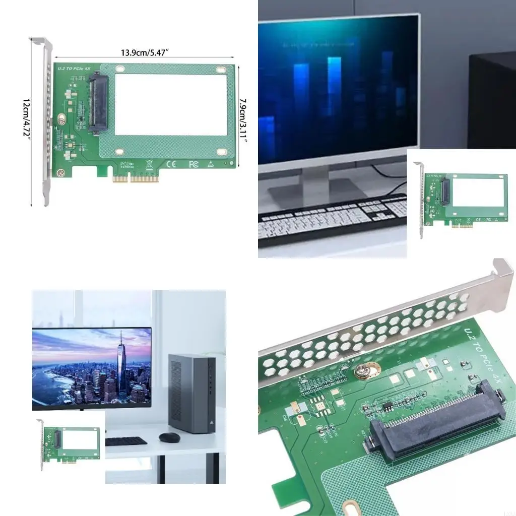 

LXAA Upgrade Your PC PCIE 4X to U.2 NVMe SFF8639 Adapter for Personal Computers
