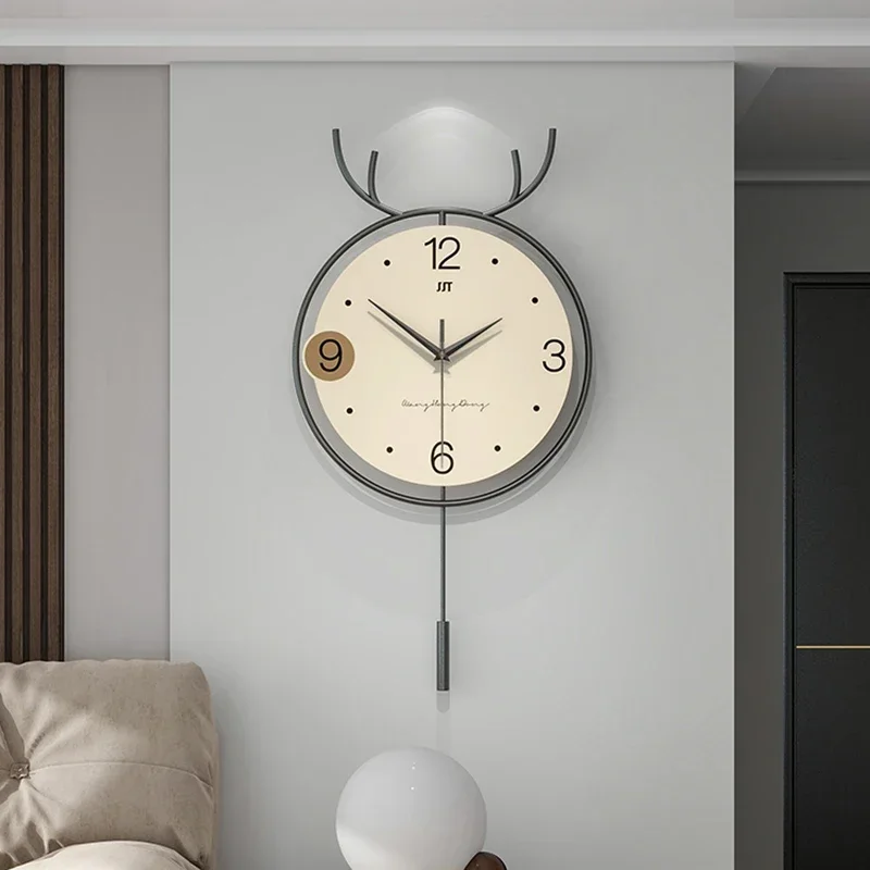 Nordic Design Wall Clock Bedroom Pendulum Living Room Wall Clock Modern Metal Reloj Pared Decorativo Living Room Decoration