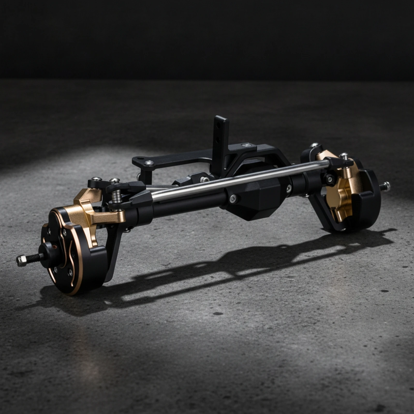 Front Axle Assembly off-Road Portal Axle Crawler Axles Low-Height RC Parts High-Strength for Scale Builders, Trail Rigs
