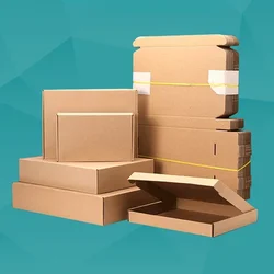 Three Layer Extra Hard Folding Carton Multiple Sizes of Corrugated Paper Packaging Cardboard Case Rectangular Flat Cardboard Box