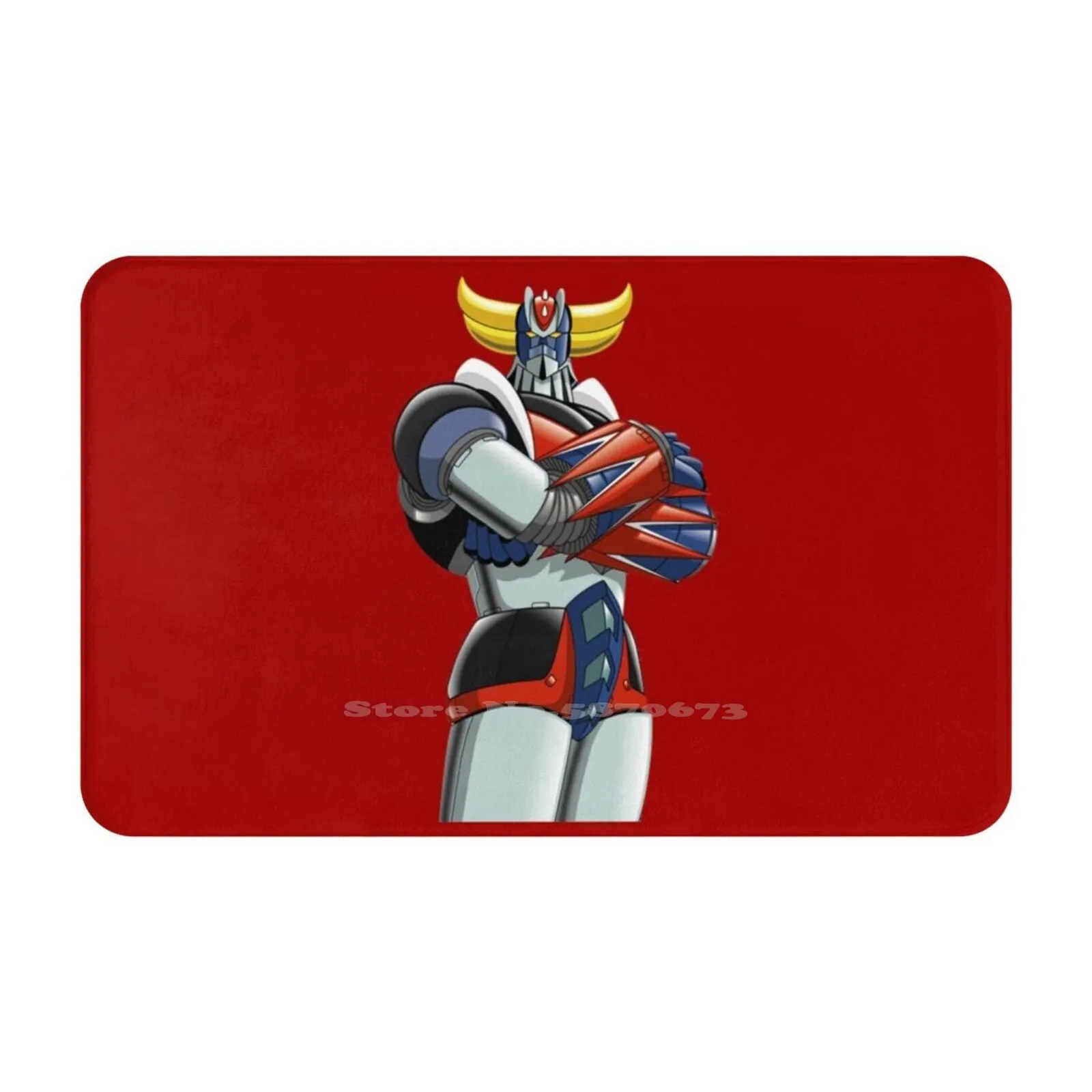 Goldrake Soft Cushion Car Home Carpet Door Mat Ommik Cool Geek Goldrake Goldorak Ufo Robot Actarus Grendizer Grendikaiser