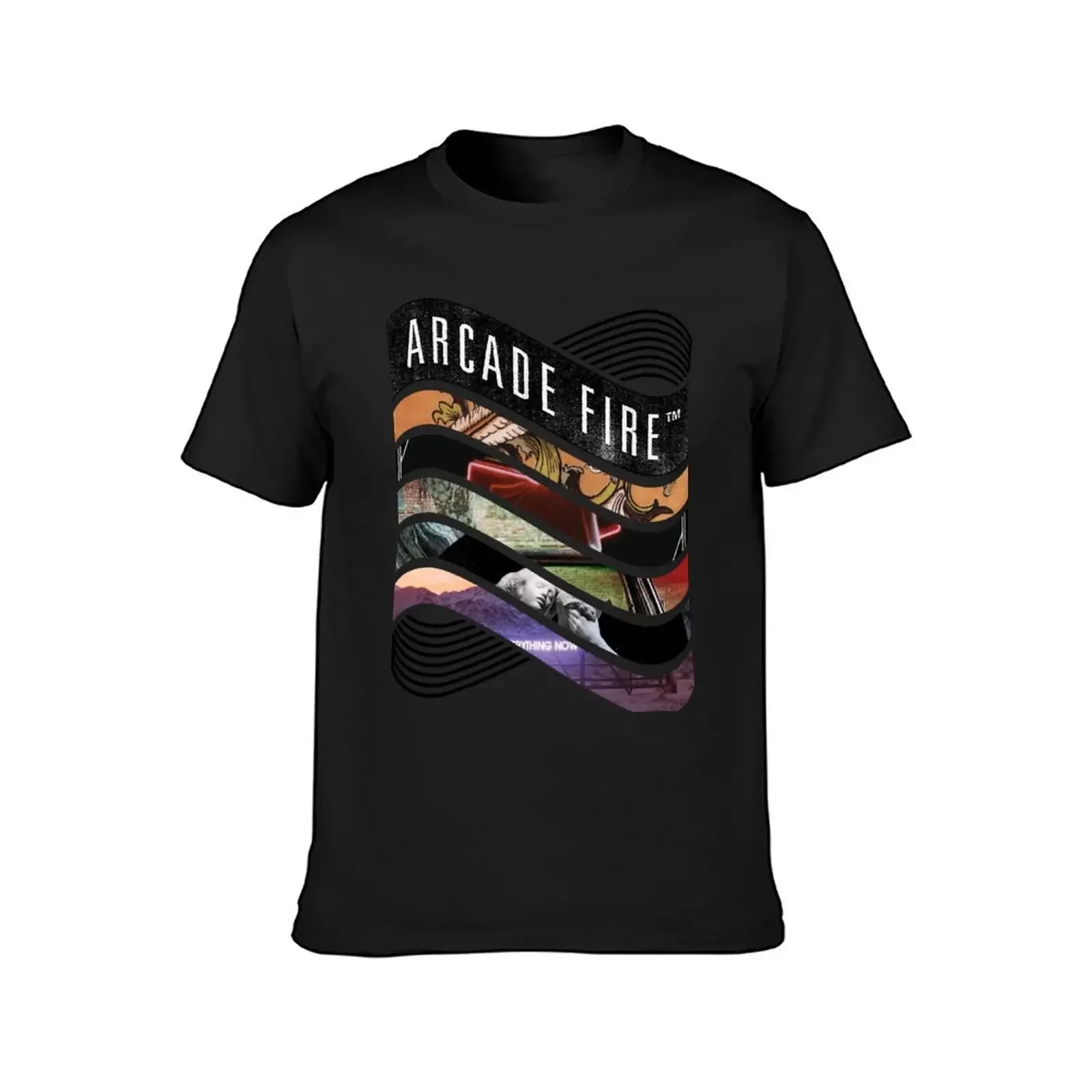 Arcade Fire - Discography T-Shirt boys whites plain graphic t shirts customizeds luxury clothes men