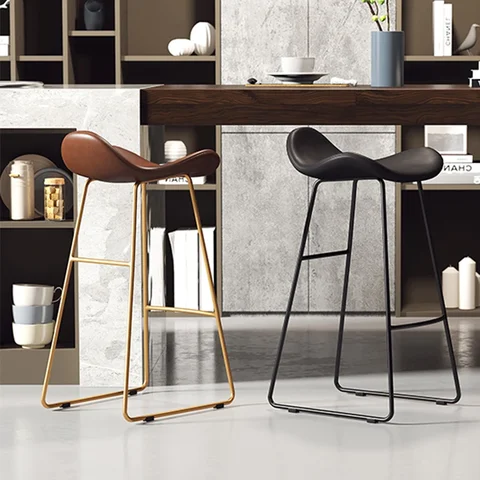 Luxury Kitchen Bar Stools Industrial Italian Style Modern Outdoor Dining Chairs Natural Minimalist Chaise Barhocker Furniture
