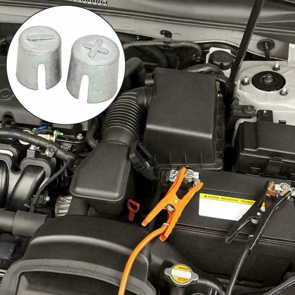 2pcs Car Battery Terminal Converters Post Repair Shims -small Change Large Lead Sets  Positive Battery Terminal To Negative