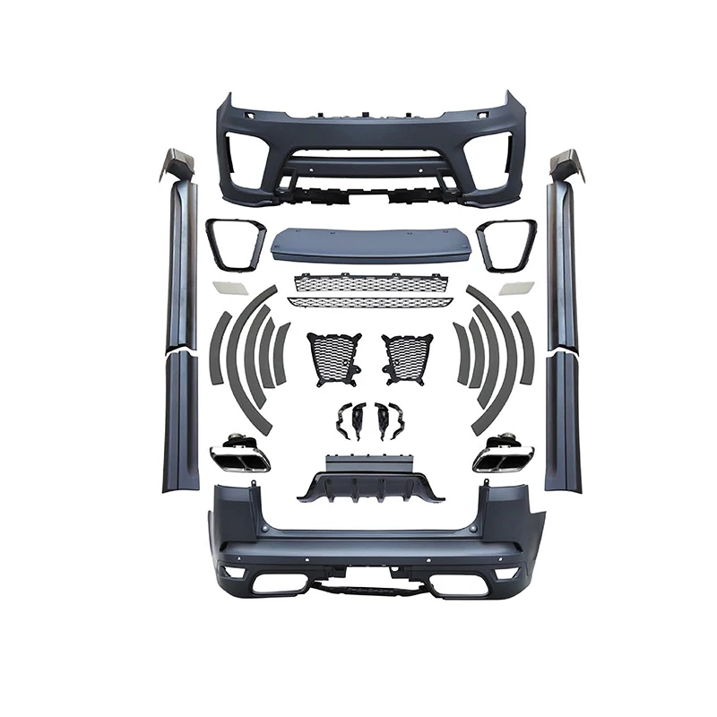 Upgrades SVR Bodykit Car Car Modification Front and Rear Bars Grille Doors for Range Rover Sport 2018-2023