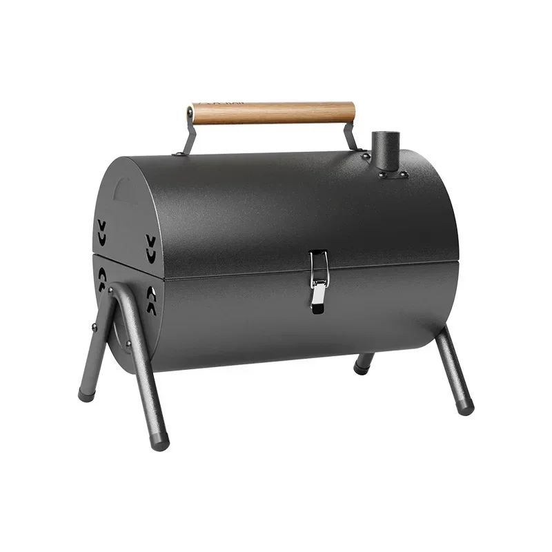 

Portable Charcoal BBQ Grill Mini Tabletop Barbecue Smoker For Camping Picnic Beach Small BBQ Grill for Outdoor Cooking Backyard