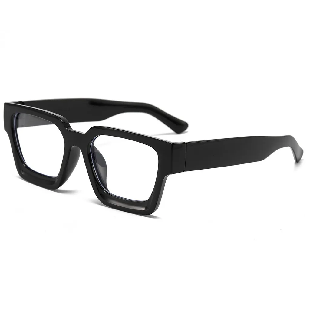 KLASSNUM Square Sunglasses Thick Driving Sun Glasses Uv400 Eyeglasses Impact-Resistant For Driving Outfit Matching Traveling