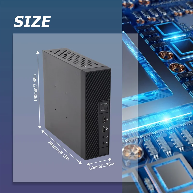 Casing Komputer A23F-ITX M06 Mini Desktop Case HTPC Case Industrial Control Case