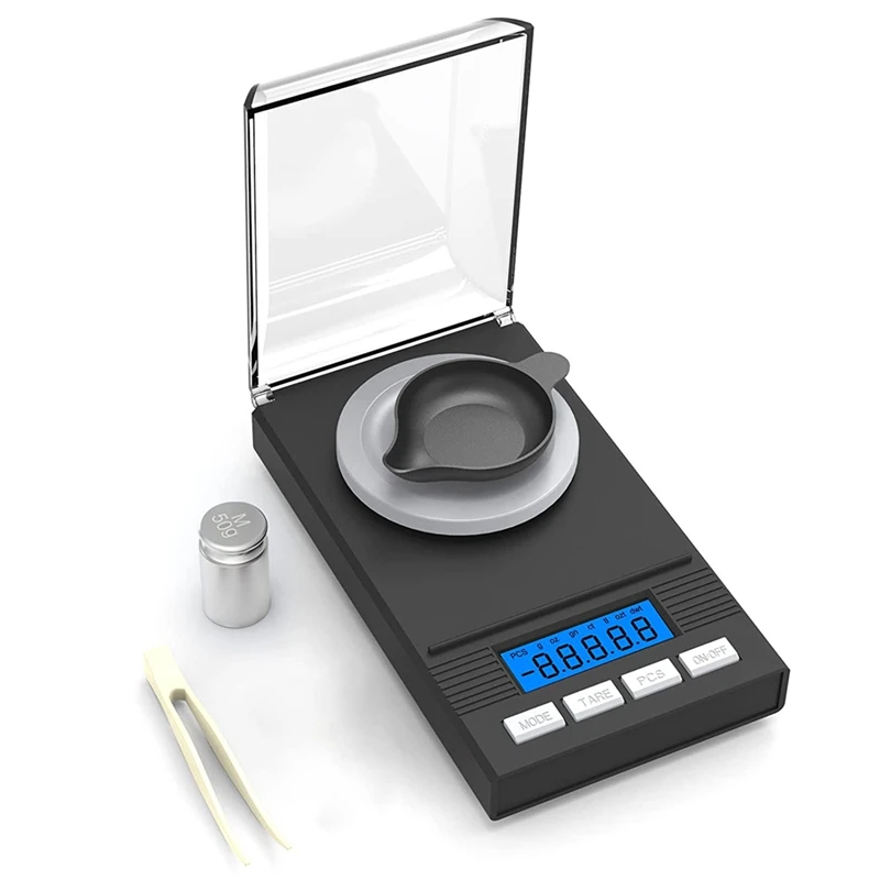 

HOT-50G/0.001G Milligram Scale,Milligram Precision Scale,MG, Pocket Scale,Laboratory Scale With LCD Display,Letter Scale