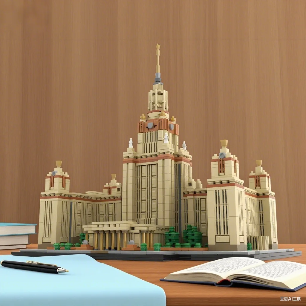 

2954PCS MOC Moscow State University 1:800 Scale Model City Street View Famous Architectural Building Blocks Kit Gift for Kid