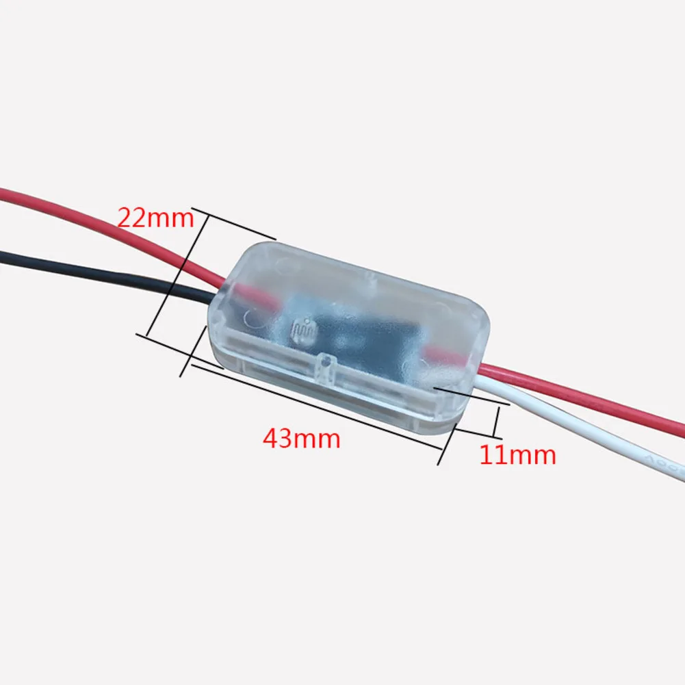 LED Light Sensor Switch 4A Load 3.7V to 24V DC for Outdoor Indoor Street Garden Path Stair Hallway Lamp Control