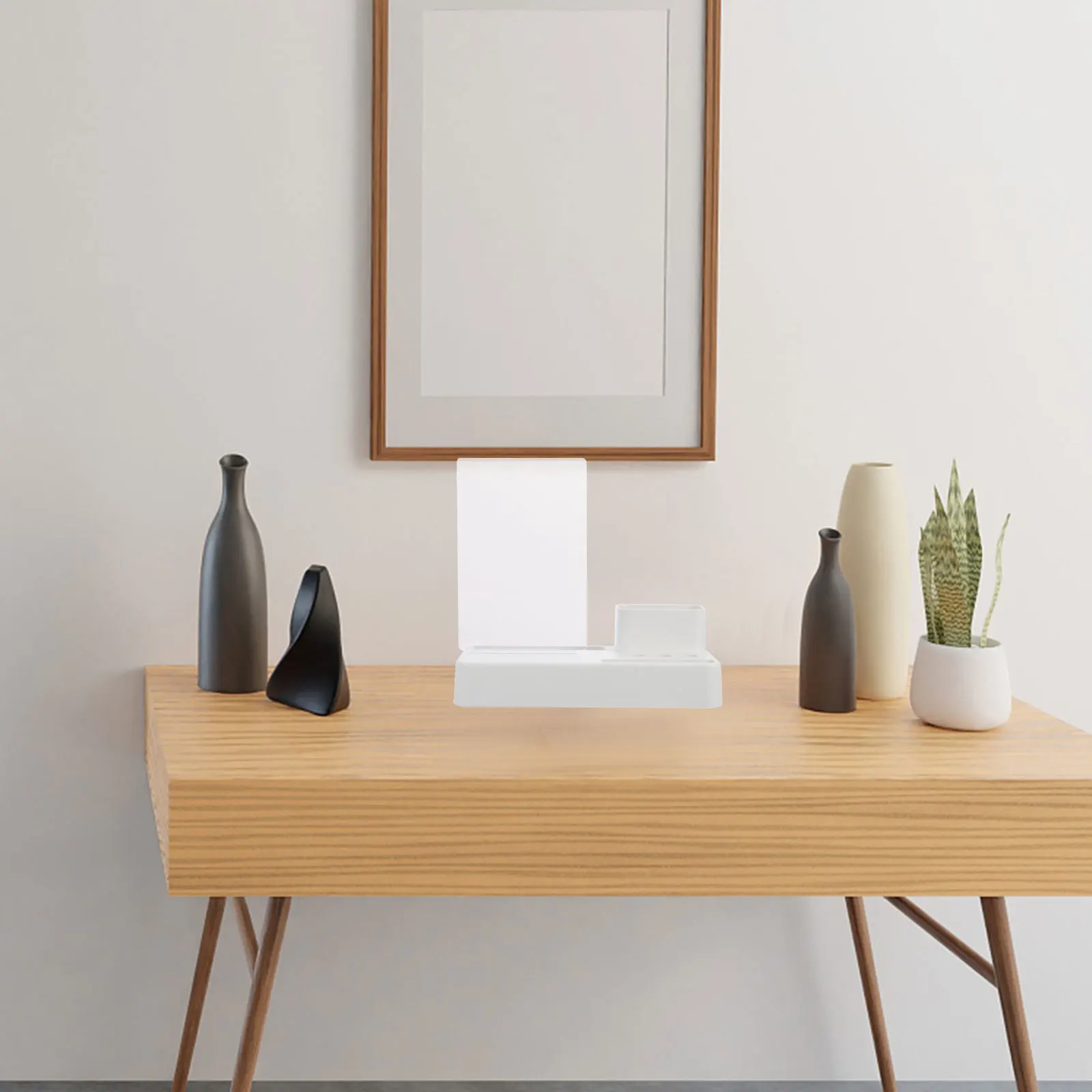 

Acrylic Message Transparent Desktop Writing Board For Home Office School Multi-Function Erasable Memo Board With Pen Storage