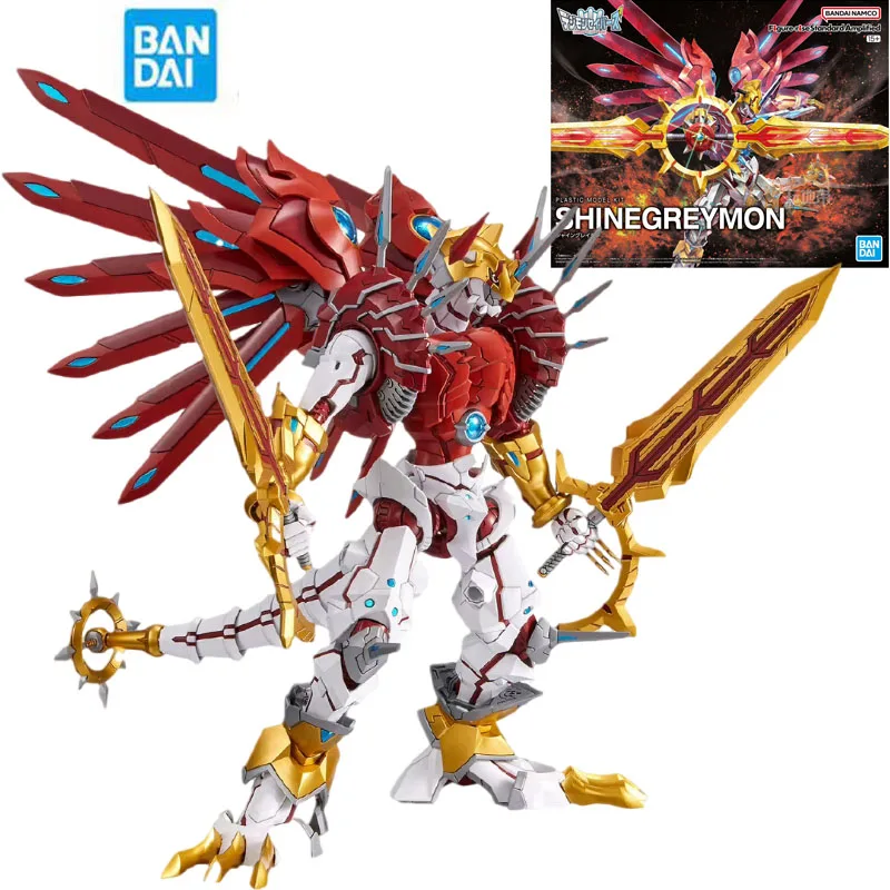 

Bandai Genuine Digimon Adventure Series Model Garage Kit Anime Figure Shine Greymon Action Toys for Boys Collectible Model