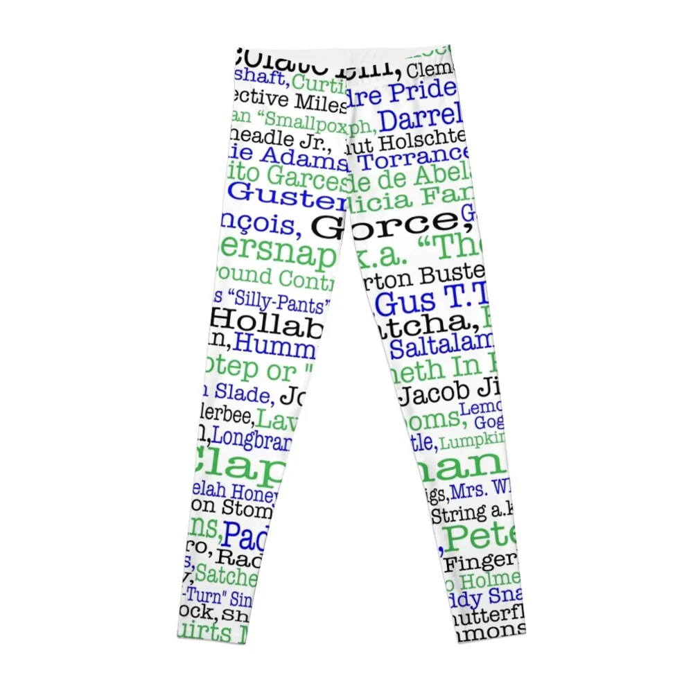 

Psych tv show poster, nicknames, Burton Guster Leggings Women's push up trousers Womens Leggings