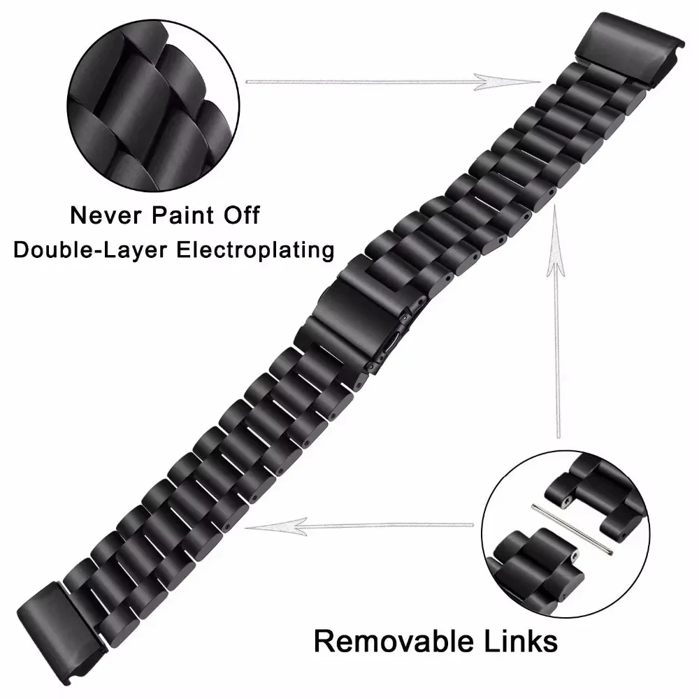 26/22/20mm Metal Strap For Garmin Instinct 3/Tactix 8 Quick Fit Stainless Steel Bracelet for Garmin Fenix 9 9 Pro/8/E 51/47/43mm