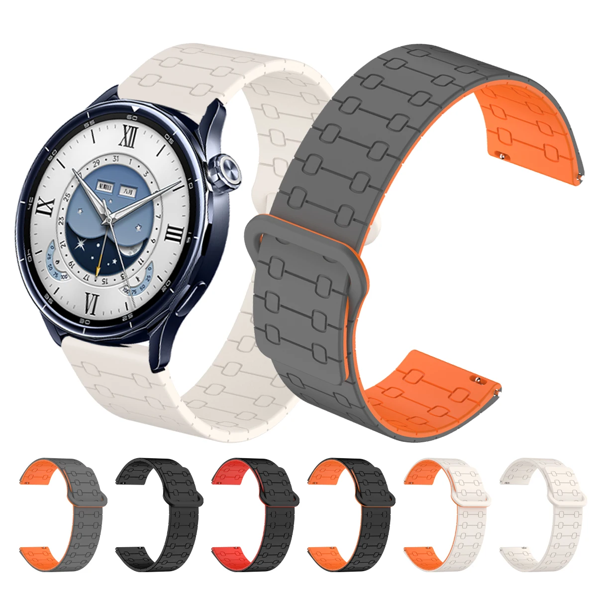 Magnetisches Schlaufenarmband für Xiaomi Watch Bands S5 S4 S3 S2 46mm S1 Pro/Active Silikonarmband Mi Watch 5/2pro/Mi Color 2 Armband