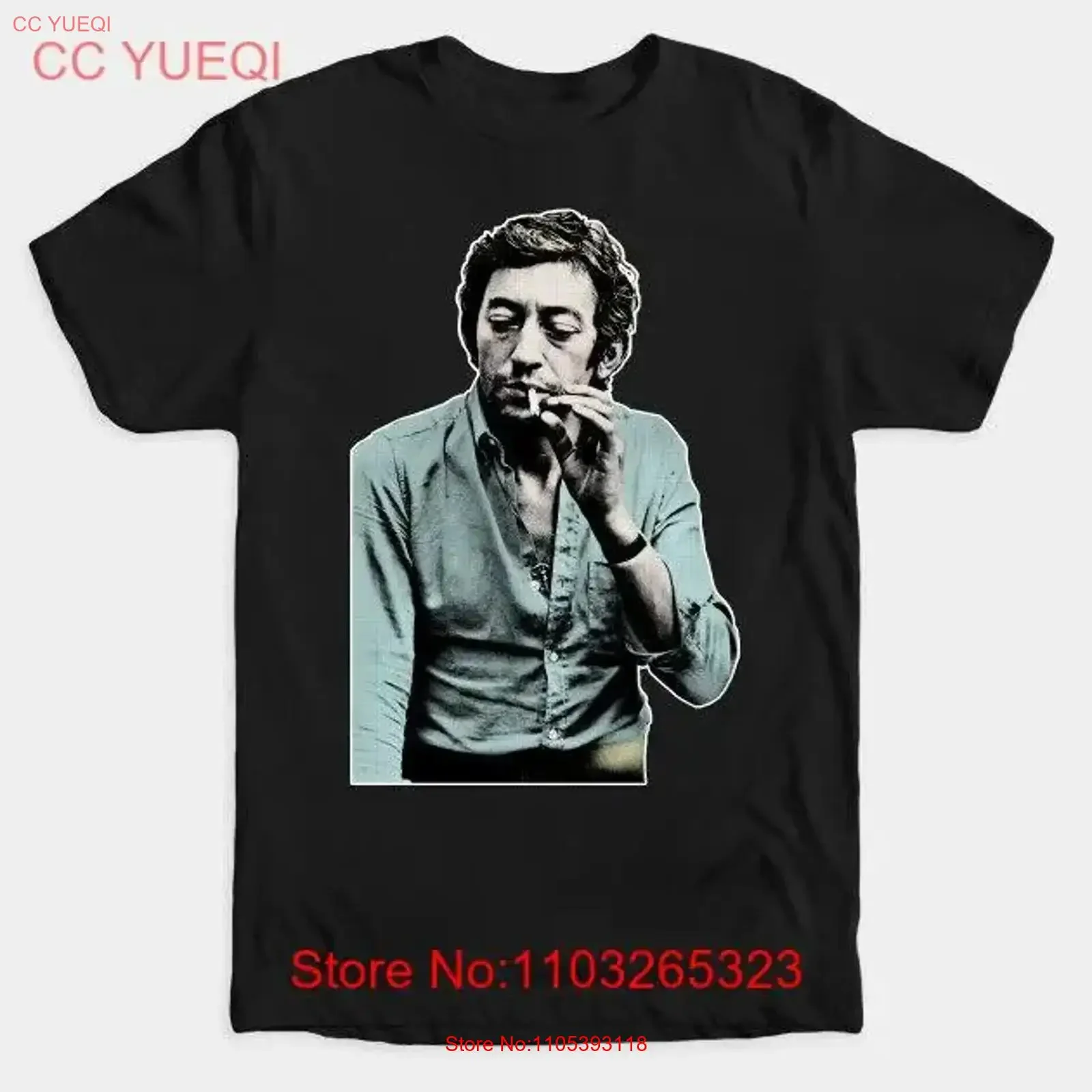 L'Anamour Serge Gainsbourg Vintage Jazz Couleur Café Intoxicated Man T Shirt vintage Washed designer clothes Stylish Stretched