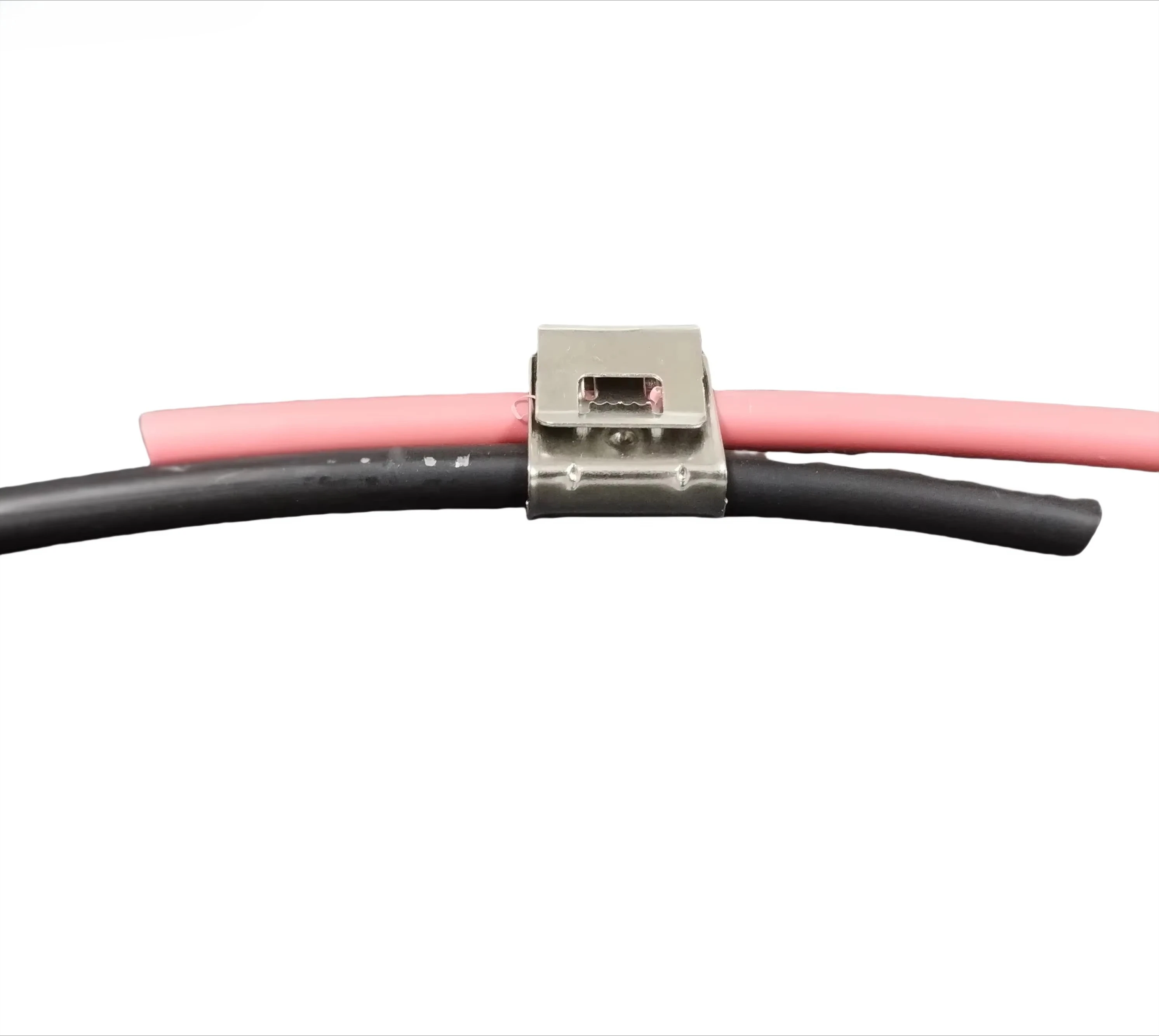 

Stainless steel wire bracket for solar panel structure Installation 2way Sus wire clip Solar cable clip