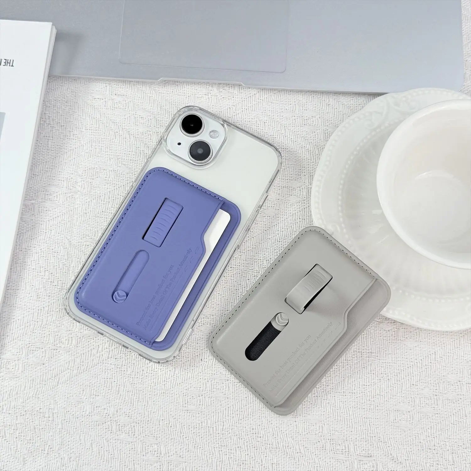 Starker magnetischer Kartenhalter mit Fächern für Magsafe Apple iPhone 17 16 15 14 18 Pro Max mit Kartenhalter, Fingerring und Handgelenkschlaufe – Detail 11