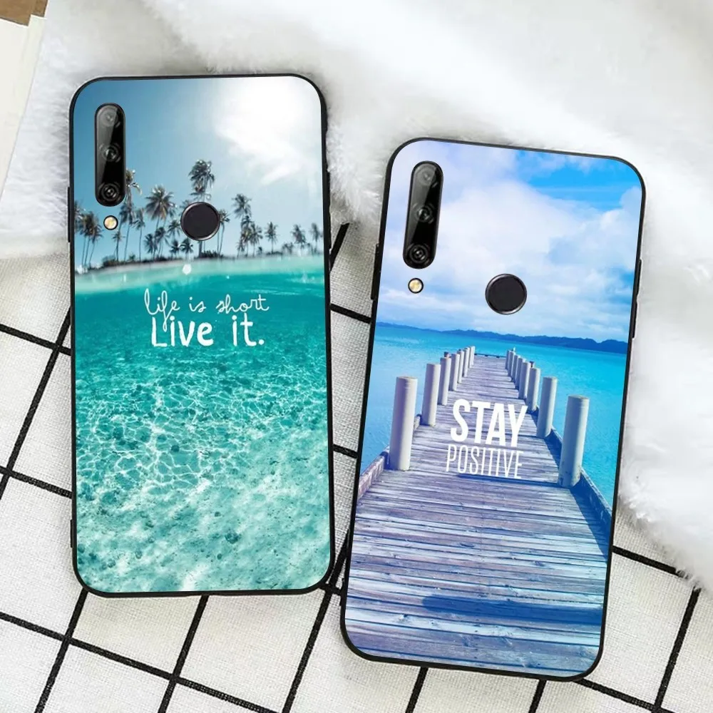 Mountain Sea Beach Travel Phone Case For Huawei Honor 10 lite 9 20 7A 9X 30 50 60 70 pro plus Soft Silicone Cover