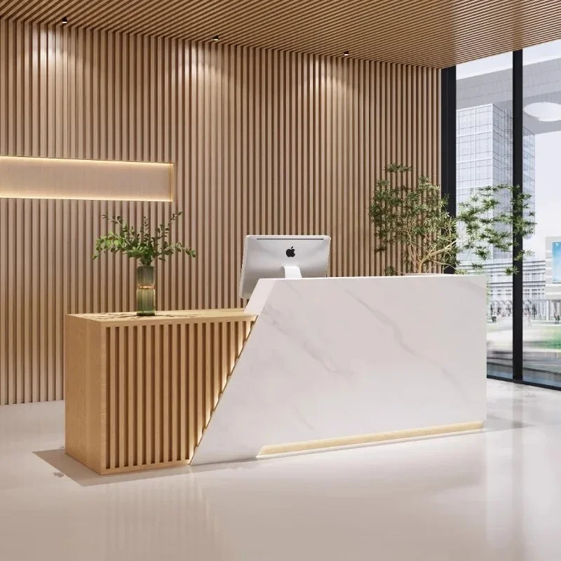 Shop Luxury Reception Desks Shelves Modern Restaurant Best Reception Desks Company Simple Design Escritorio Commercial Furniture