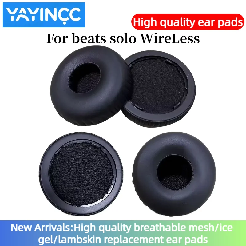 

YAYINCC 1 Pair Replacement memory foam Ear Pads With buckle Pillow Cushion Cover For beats solo WireLess Headset
