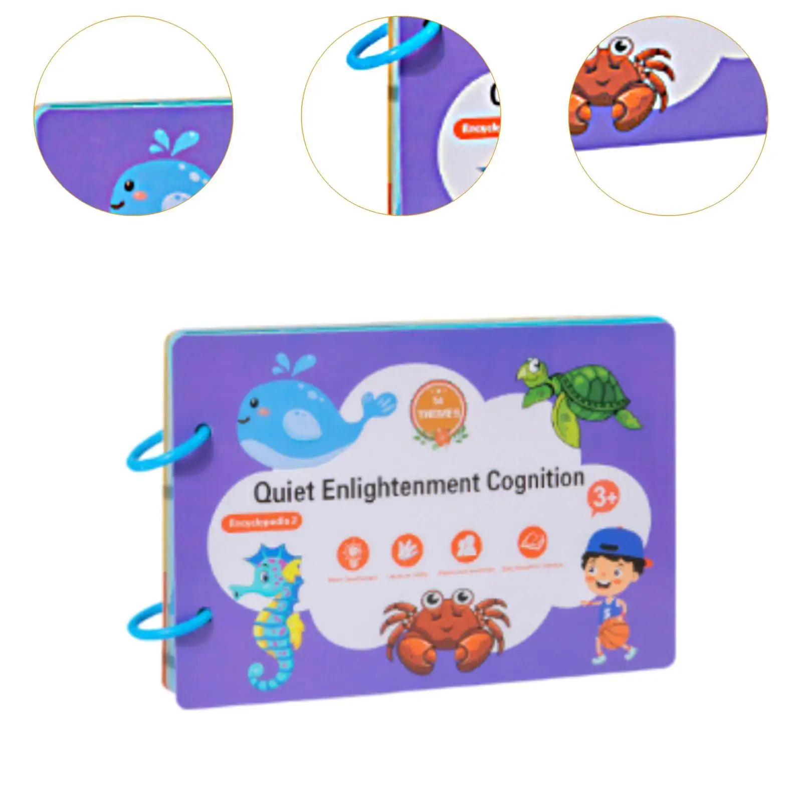 Herbruikbaar stickerboek Cognitieve spellen Leeractiviteiten Baby Plakken Speelgoed Brain Teaser voor peuters Kinderen Meisjes Jongens Babycadeau