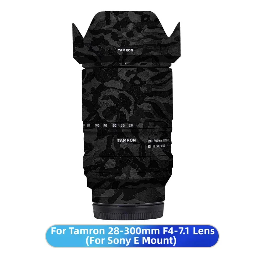 Calcomanía de piel para Tamron 28-300 E, pegatina de lente 28300, Protector de piel de lente para Tamron 28-300mm F/4-7,1, cubierta de lente 28 300