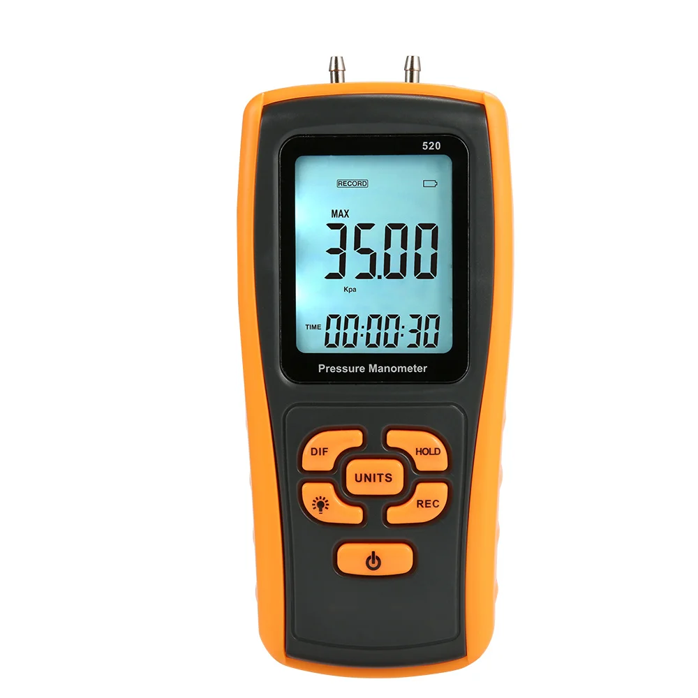 USB Multifunction Digital Pressure Manometer Interface Pressure Gauge Meter Low Battery Indicator Function for gas use