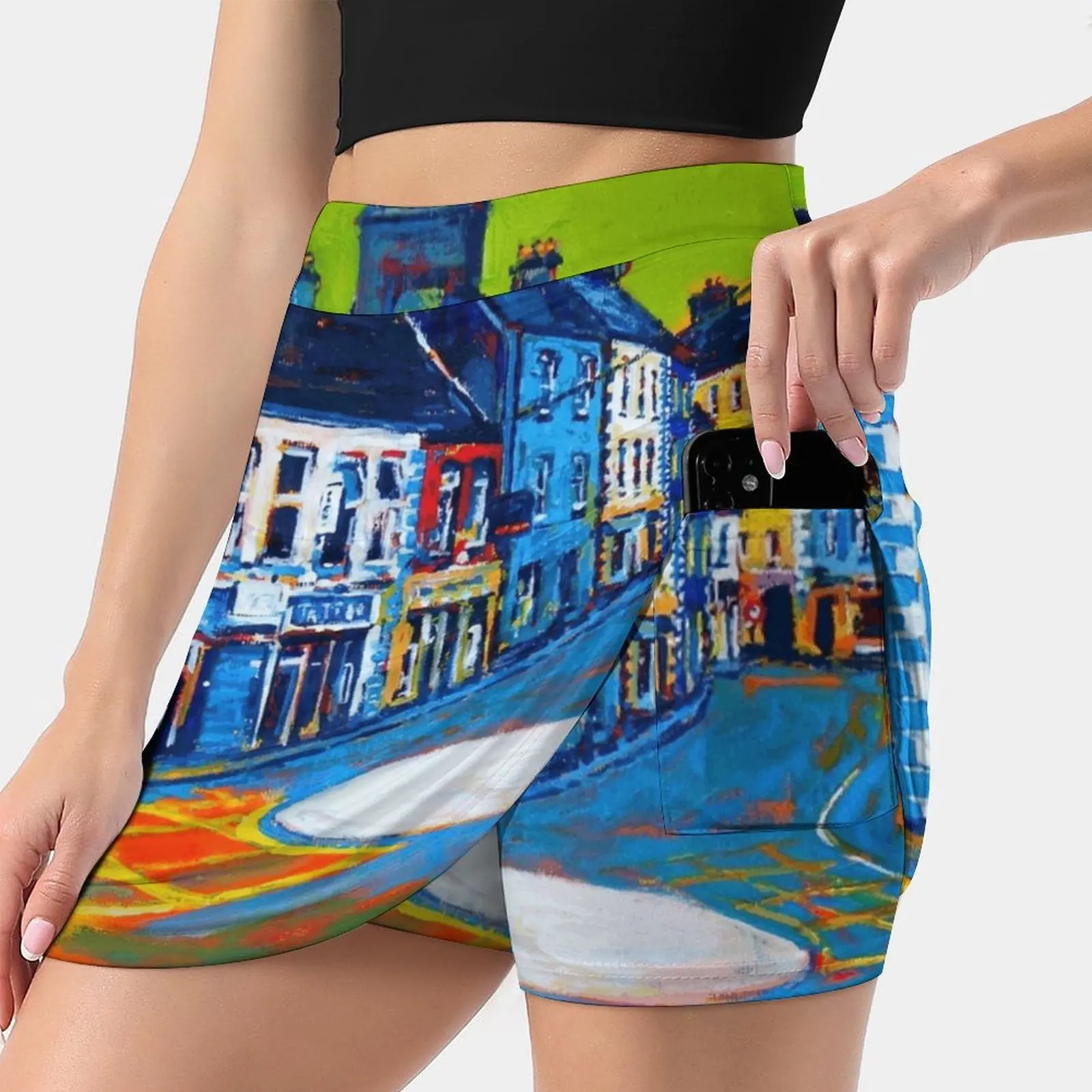 

Carrick - On - Shannon ( Leitrim Ireland ) New Women Skirts Double-Layer Printed Short Dress Mini Sport Skirt Carrick Shannon