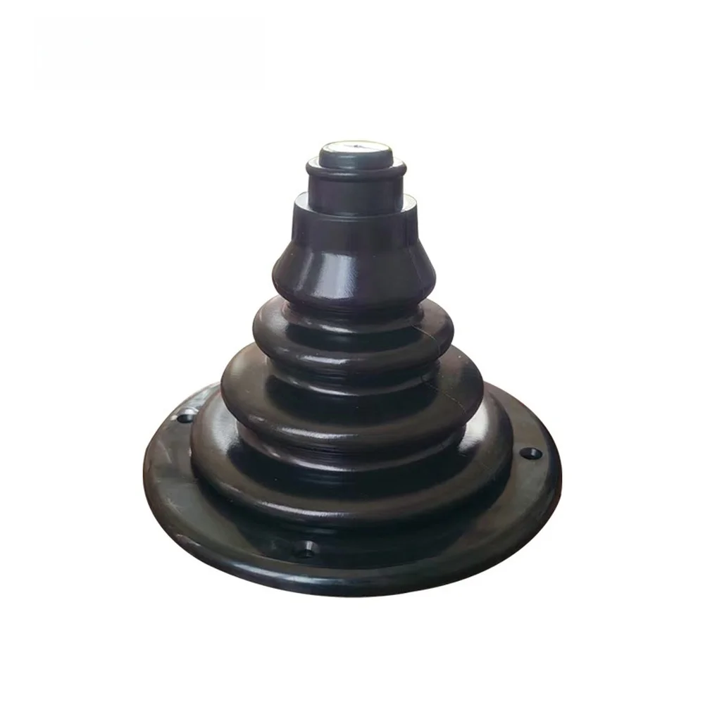 Marine-Grade Cable Protector for Boat Wiring Harnesses Silicone Plastic Construction 12cm OD 10.5cm Tall Black